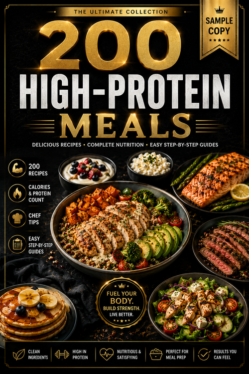 200 High-Protein Meals — Premium Recipe Cookbook SAMPLE